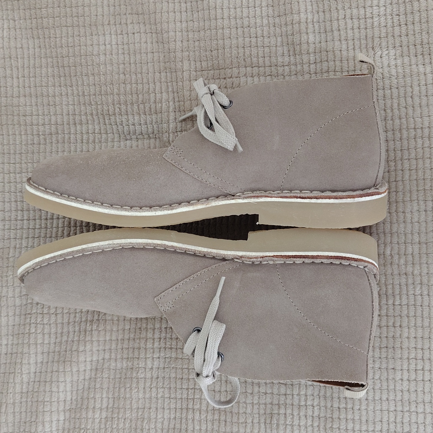Alpine Design Ortholite Taupe Suede Ankle Chukka Loafer Boots Size 9.5